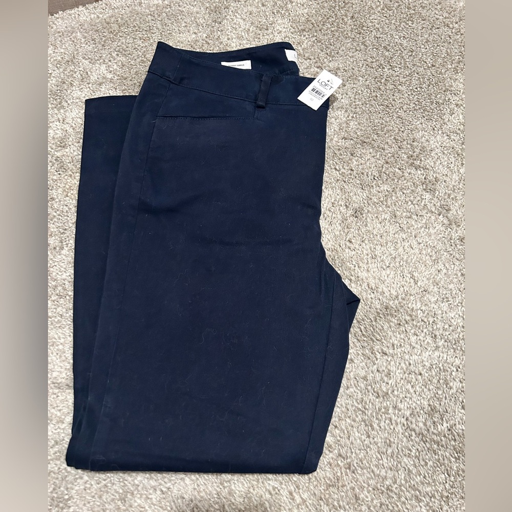 LOFT Women's Navy Ankle Pants